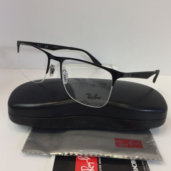 ray ban semi rimless eyeglasses